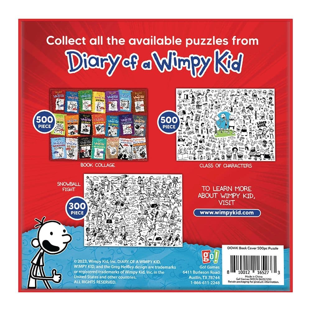 Diary of a Wimpy Kid Book Cover 500 Piece Puzzle Second Alternate Image