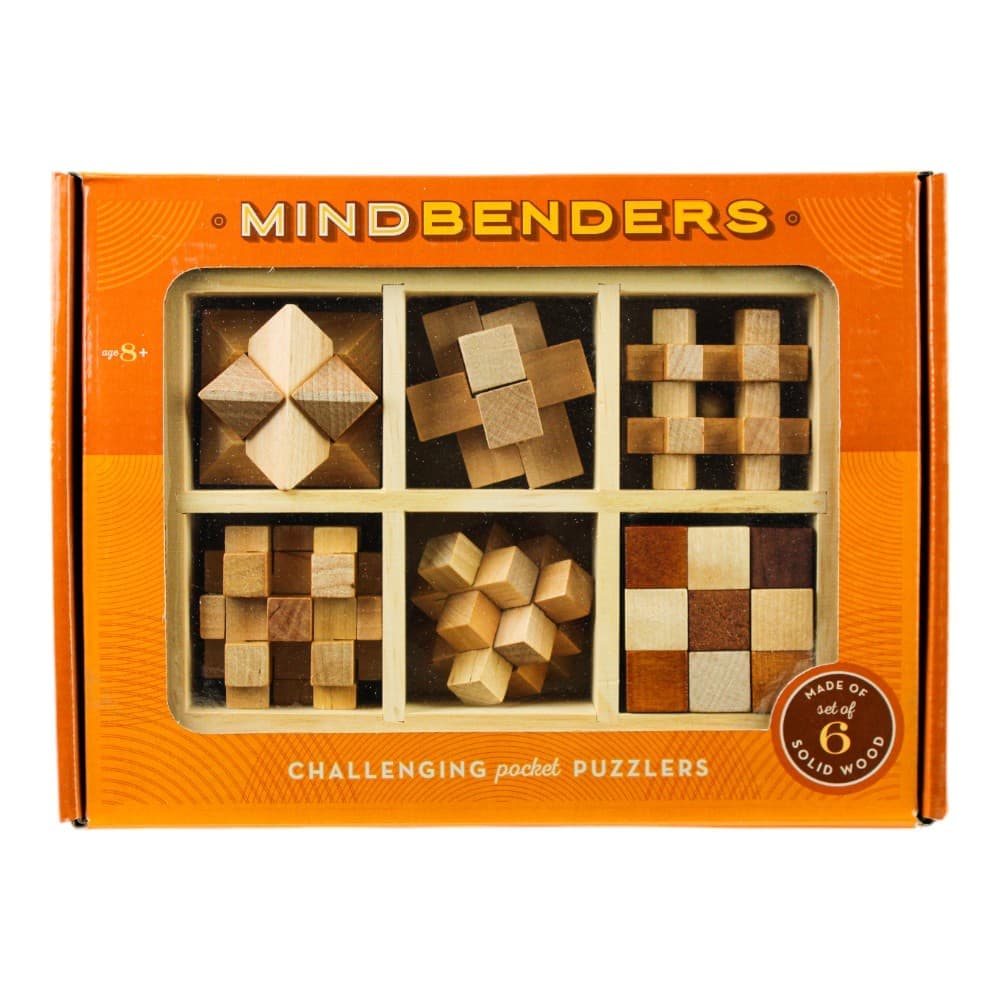 Wooden Pocket MindBenders Puzzles 6-Pack Main Product Image