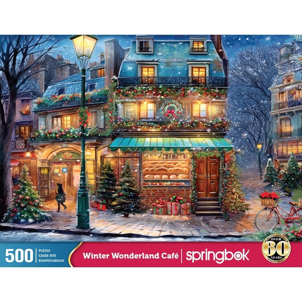 Winter Wonderland Cafe 500 Piece Puzzle Main Product Image
