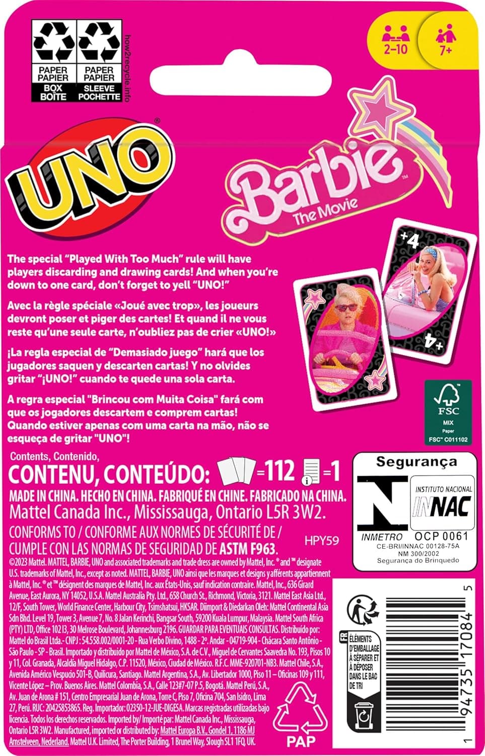 Uno Barbie Movie 4