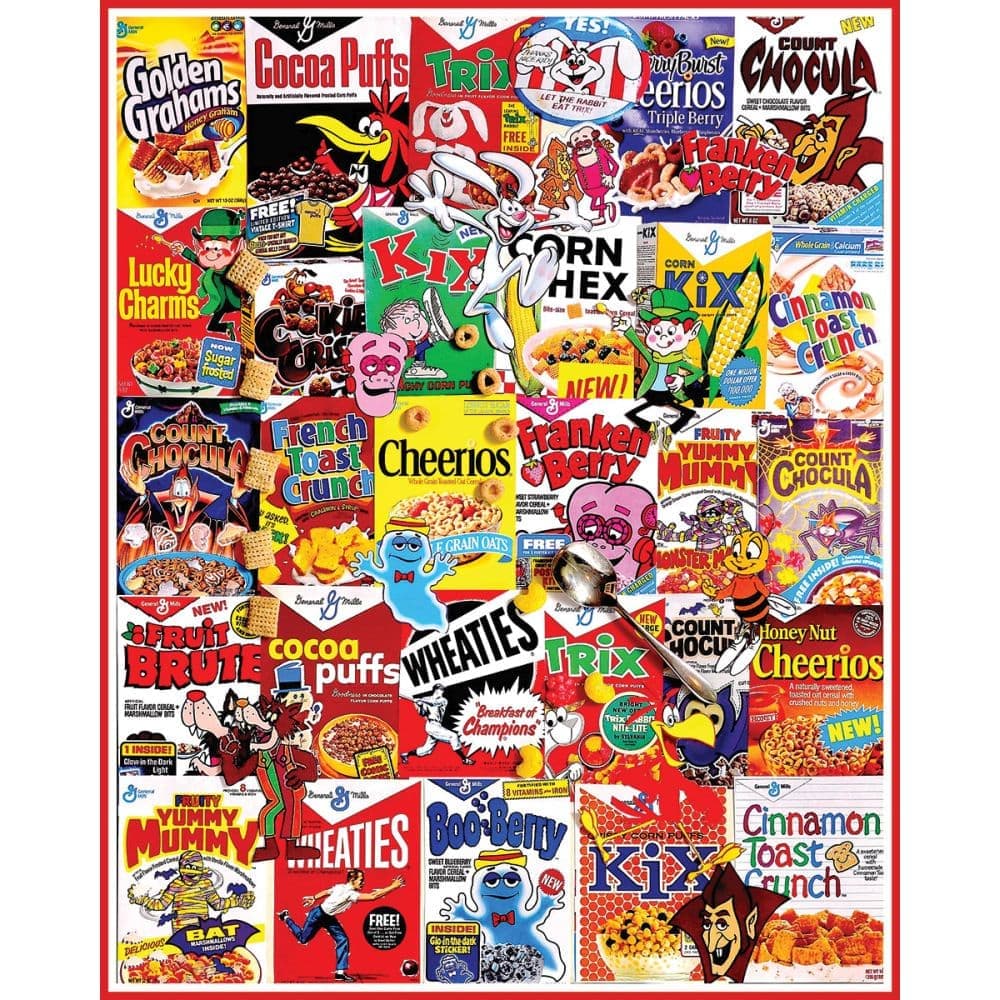 Vintage Cereal Boxes 1000 Piece Puzzle Main Product Image