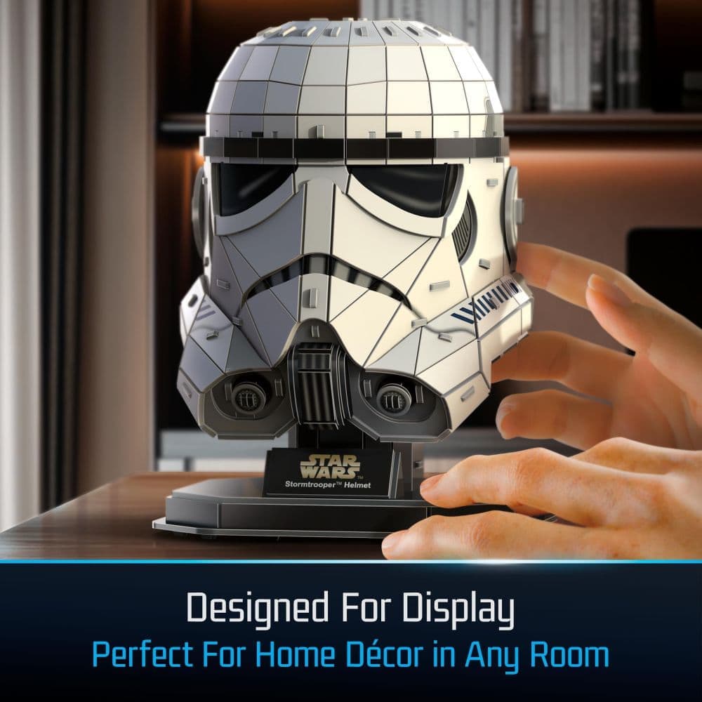 4D Star Wars Stormtrooper Helmet with Stand First Alternate Image