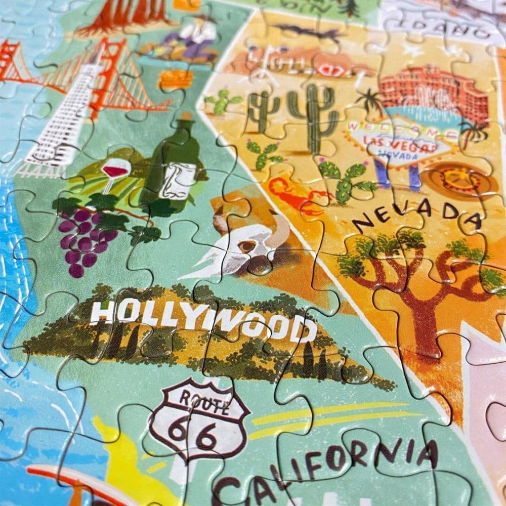 USA Map 1000 Piece Puzzle Seventh Alternate Image