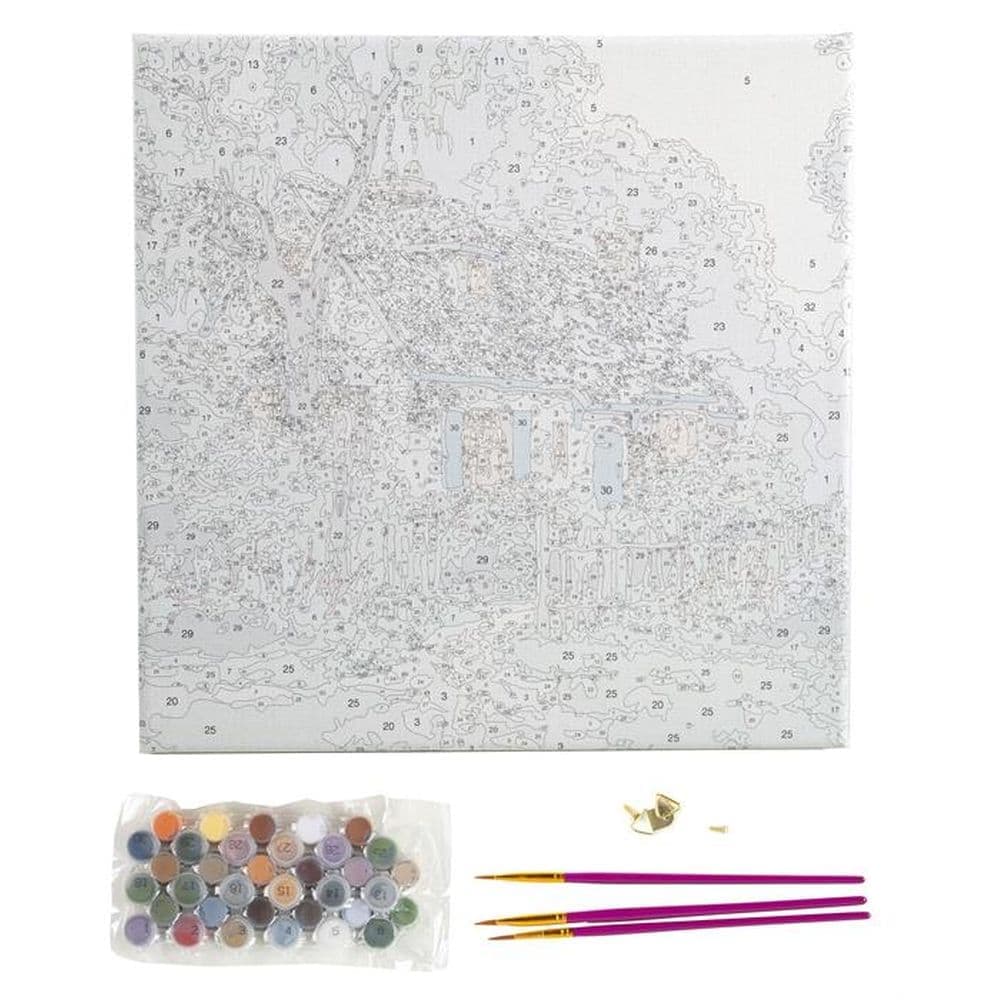 Kinkade Fox Paint by Number Kit Second Alternate Image width="1000" height="1000"