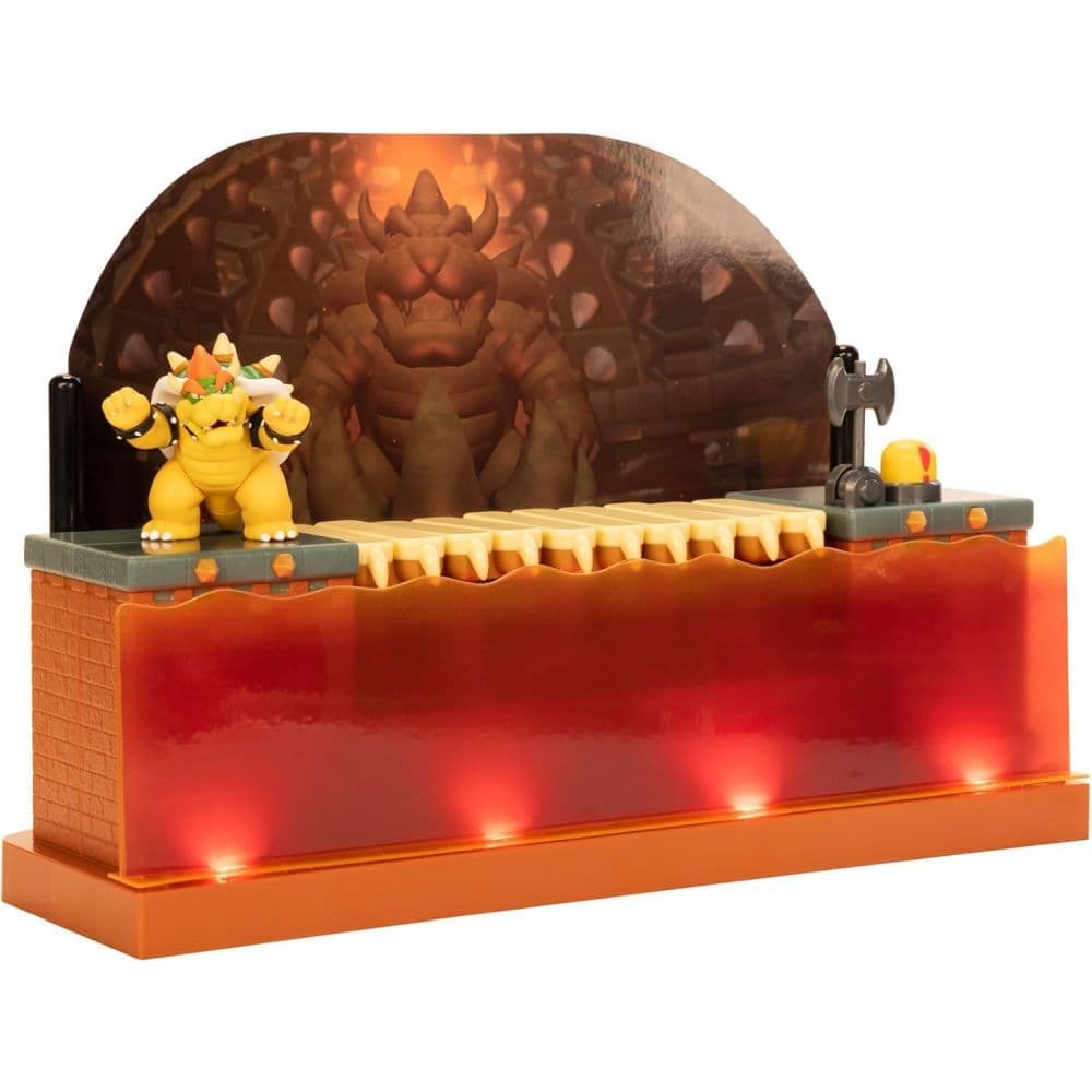 Super Mario Deluxe Bowser Battle Action Figure Playset Fifth Alternate Image