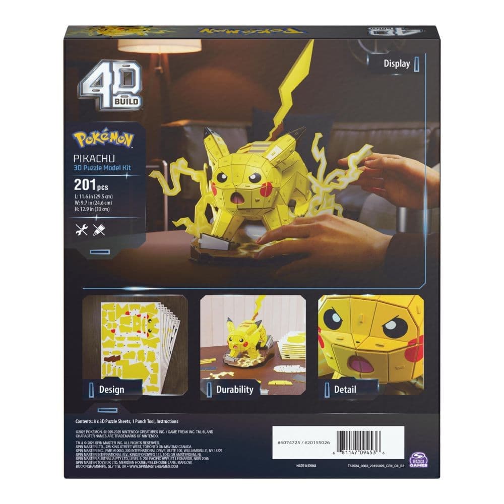 4D Pokemon Pikachu 3D Puzzle Ninth Alternate Image