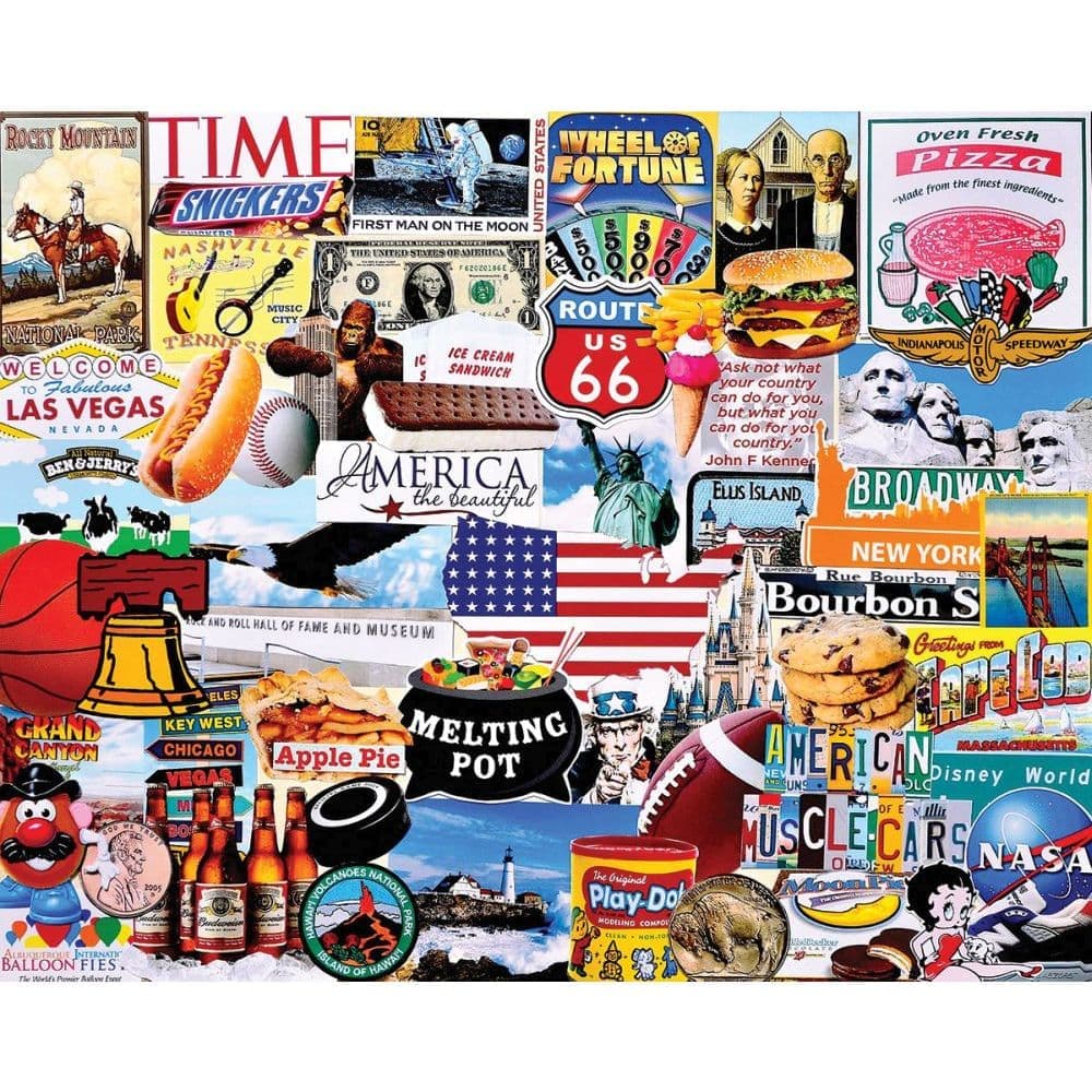 I Love America 1000 Piece Puzzle Main Product Image