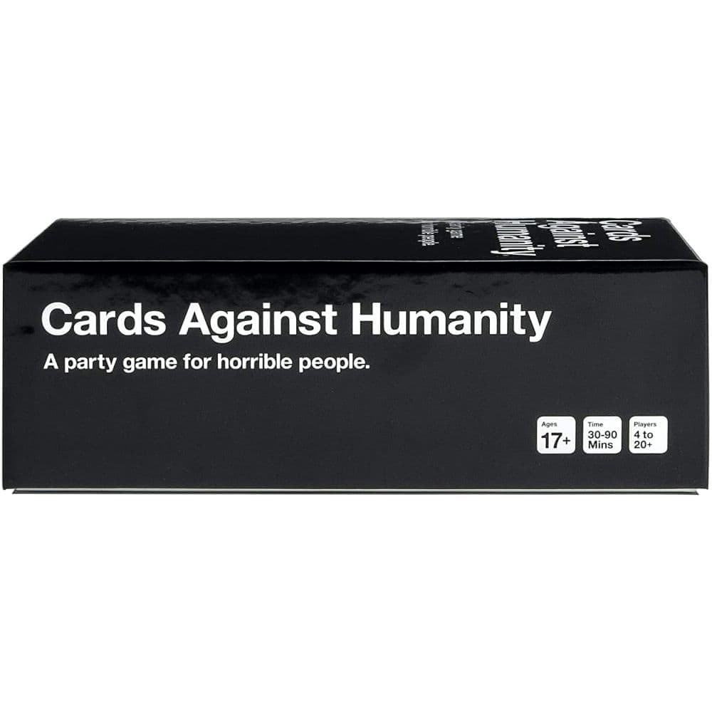 Cards Against Humanity side of closed box