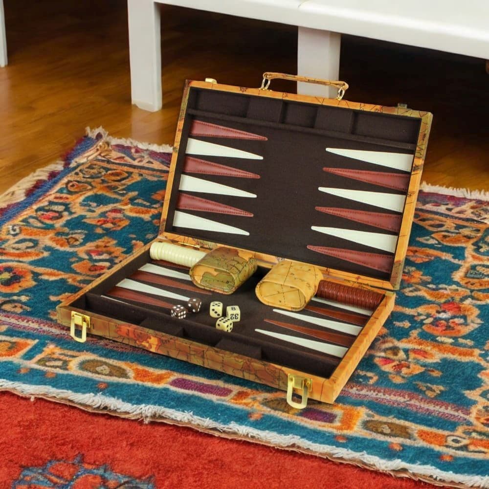 Deluxe Backgammon Attache Set Fourth Alternate  Image width="1000" height="1000"