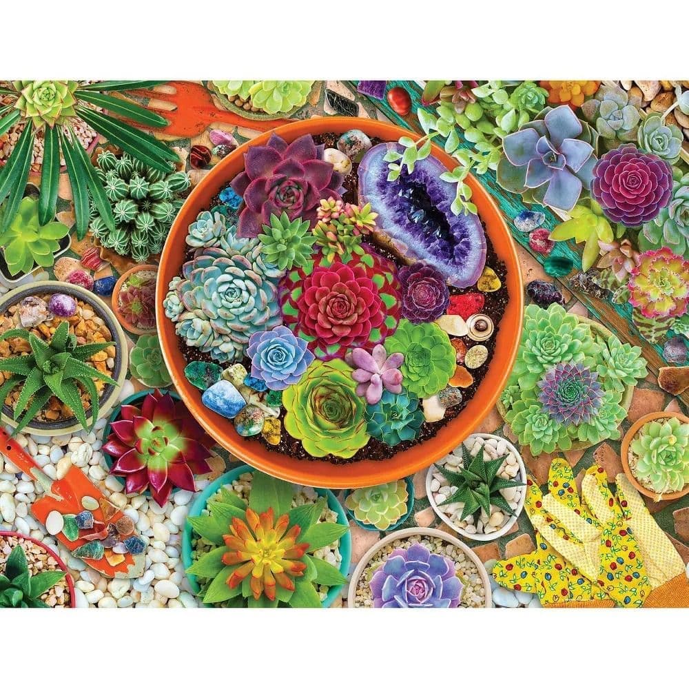 Succulent Garden 500 Piece Puzzle First Alternate Image