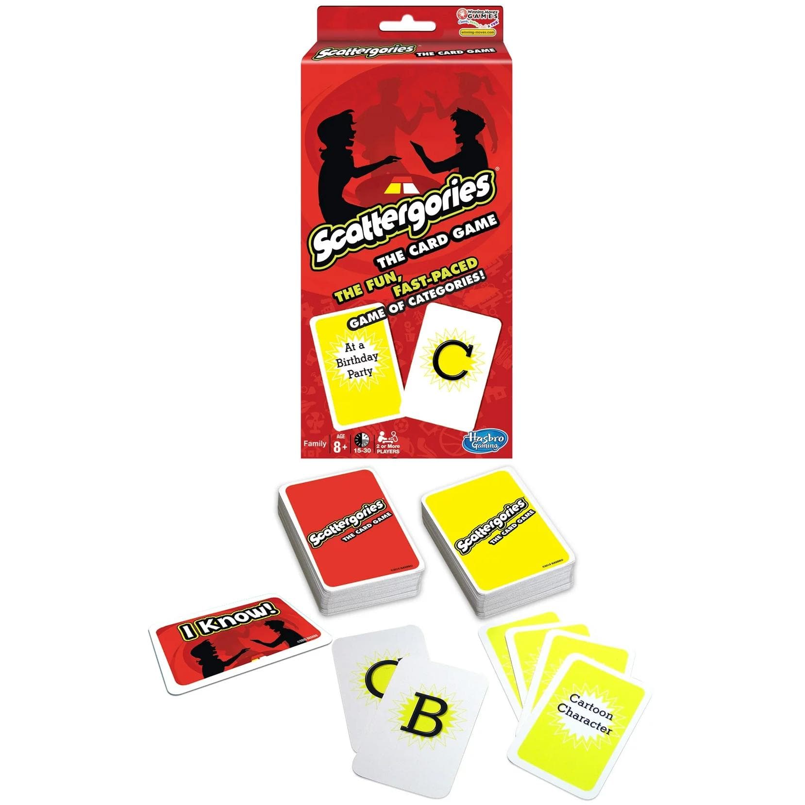 Scattergories Card Game box with cards