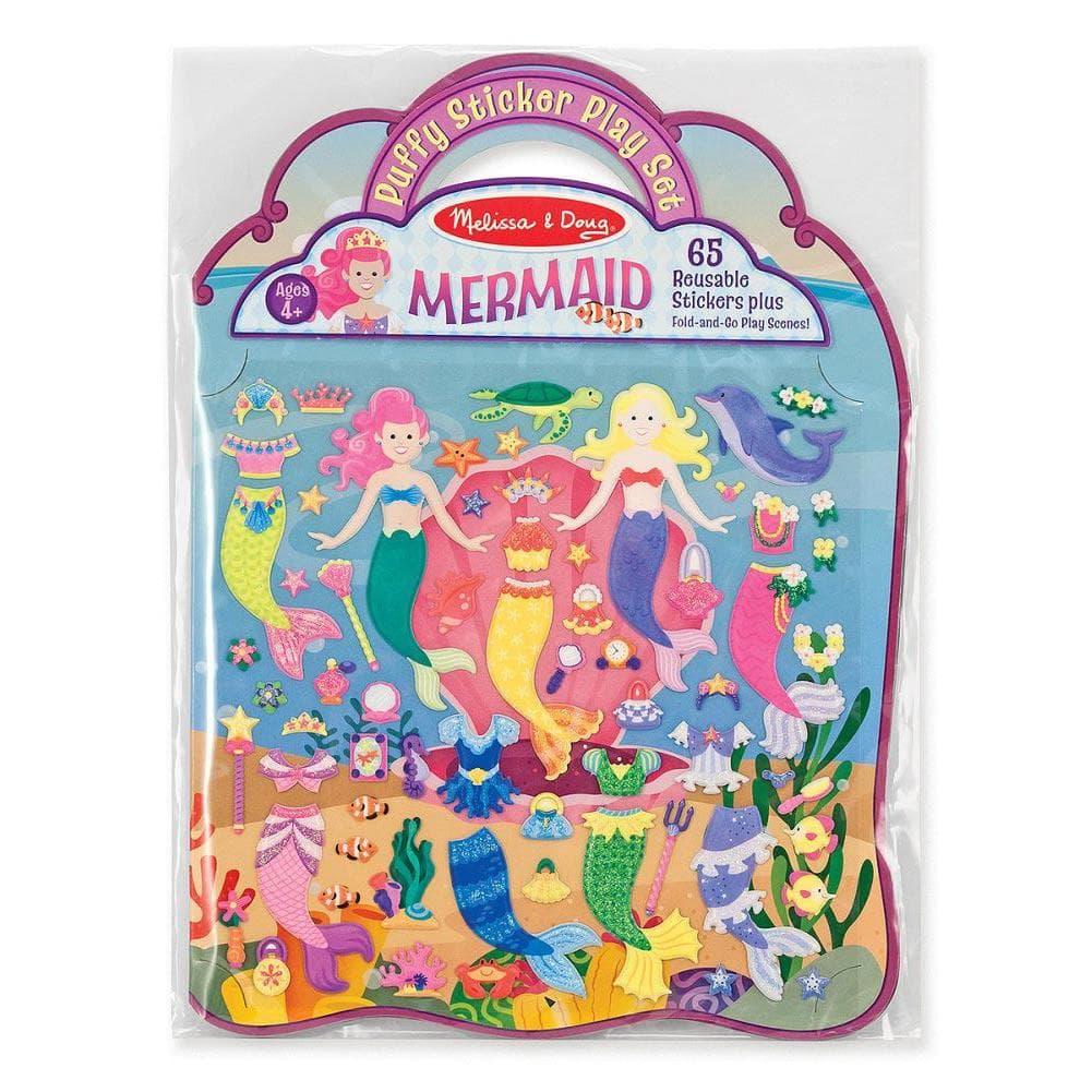 Puffy Sticker Mermaid Play Set Main Product  Image width="1000" height="1000"