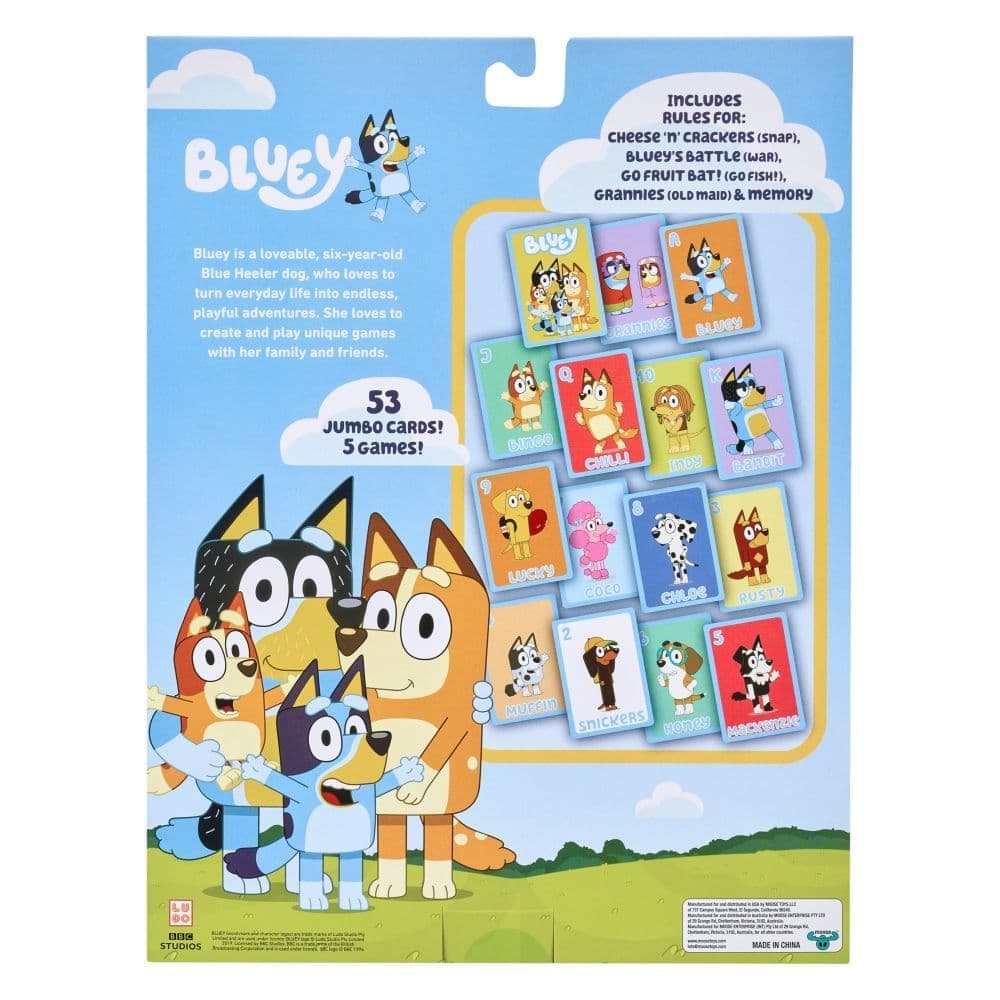 Bluey 5 in 1 Card Game Set Main Image