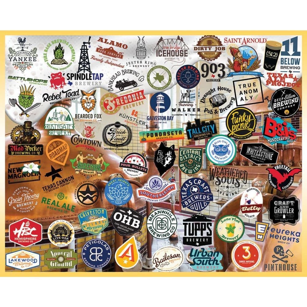 Texas Craft Beer 1000 Piece Puzzle Main Product  Image width="1000" height="1000"