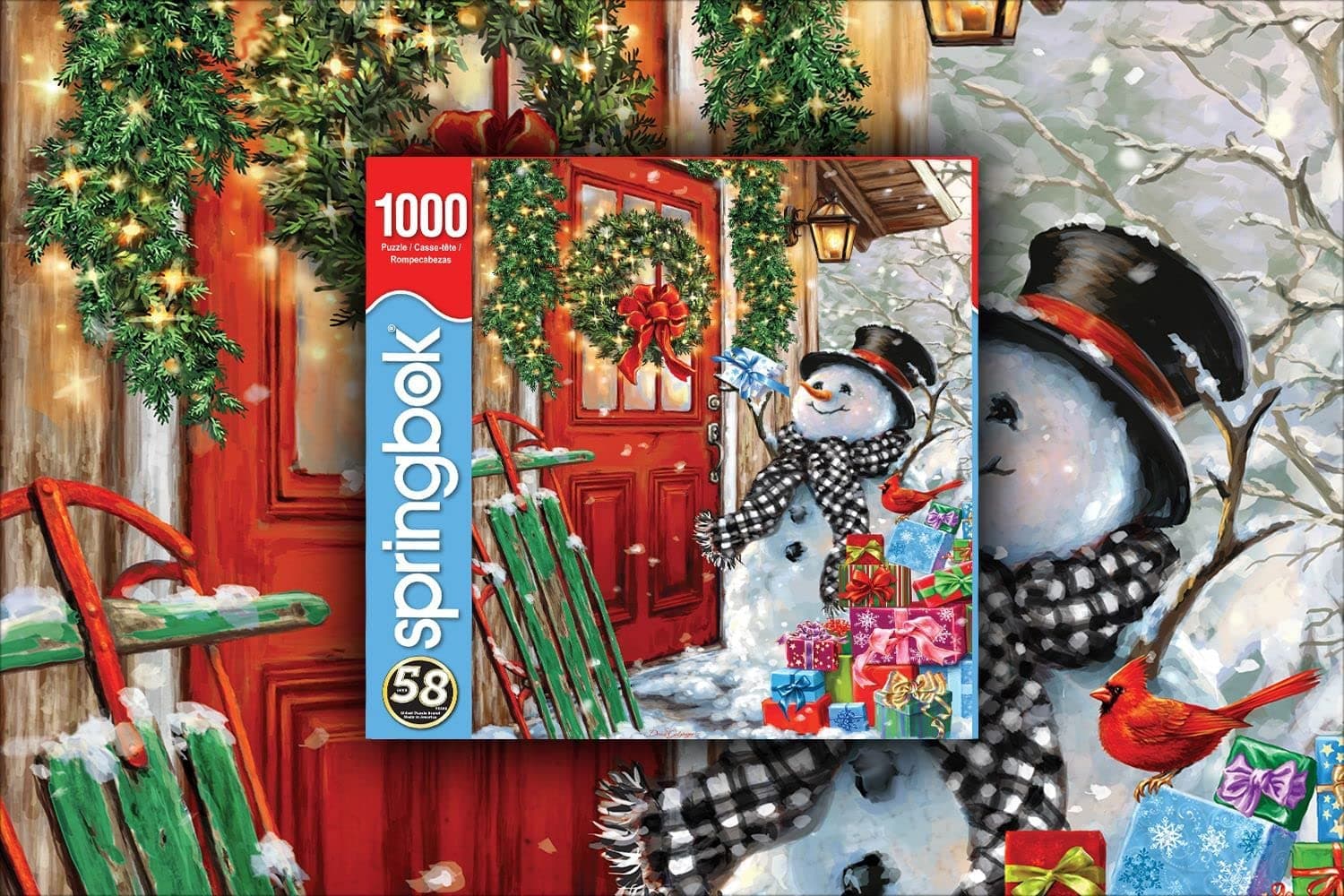 Delivering Gifts 1000 Piece Puzzle Sixth Alternate Image