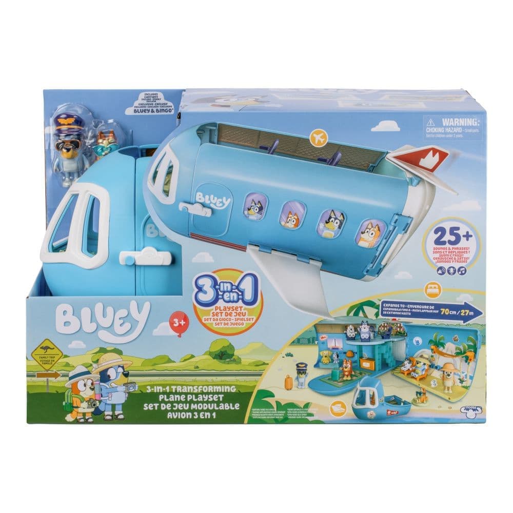 Bluey 3-in-1 Transforming Airplane Playset Main Image