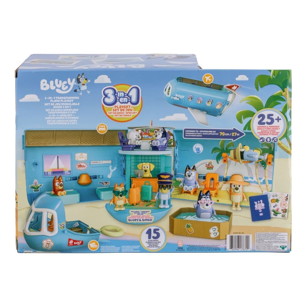 Bluey 3-in-1 Transforming Airplane Playset First Alternate Image