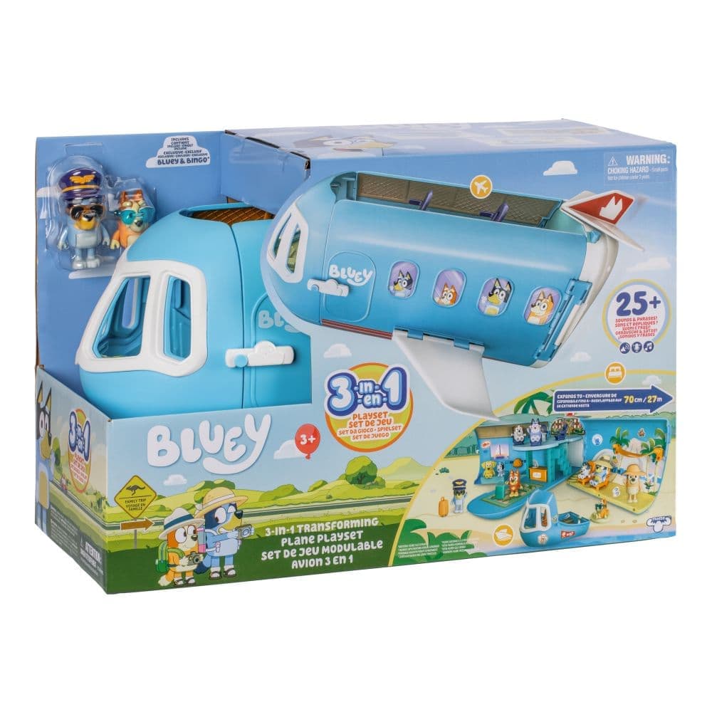 Bluey 3-in-1 Transforming Airplane Playset Second Alternate Image