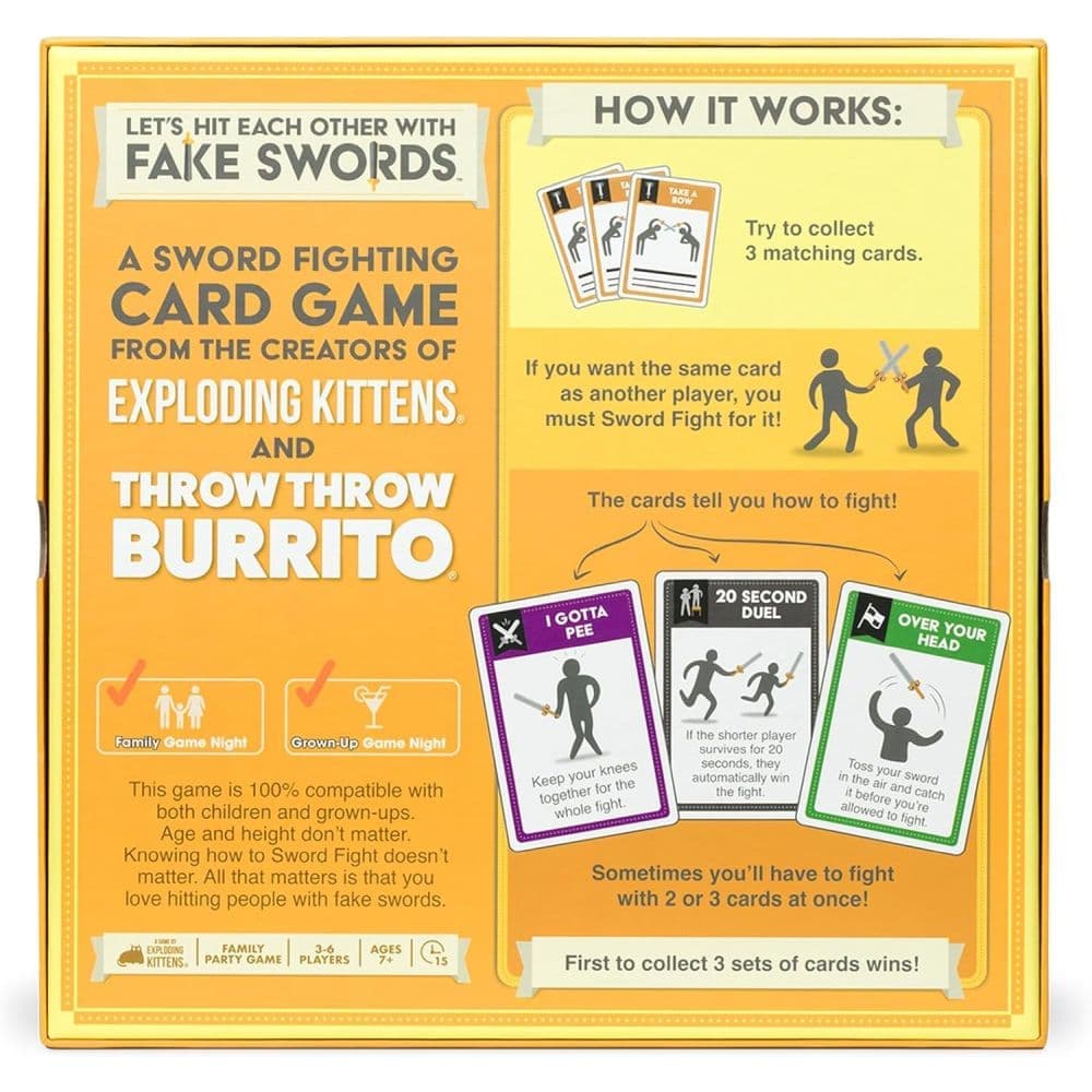 Exploding Kittens Presents: Let's Hit Each Other with Fake Swords Game Third Alternate Image