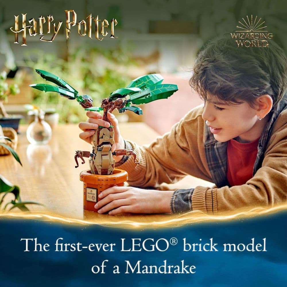 LEGO Harry Potter Mandrake Figure &amp; Pot Plant Toy First Alternate Image