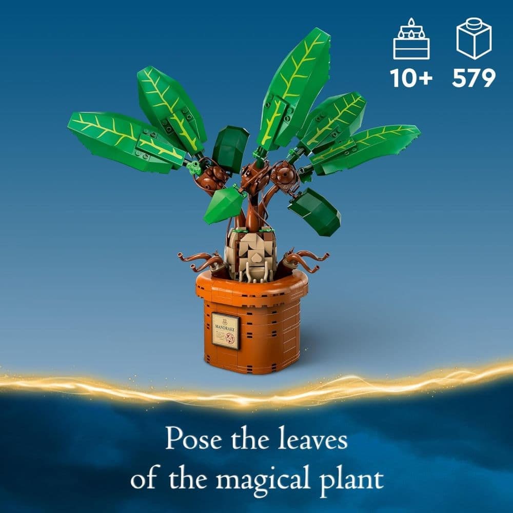 LEGO Harry Potter Mandrake Figure &amp; Pot Plant Toy Second Alternate Image