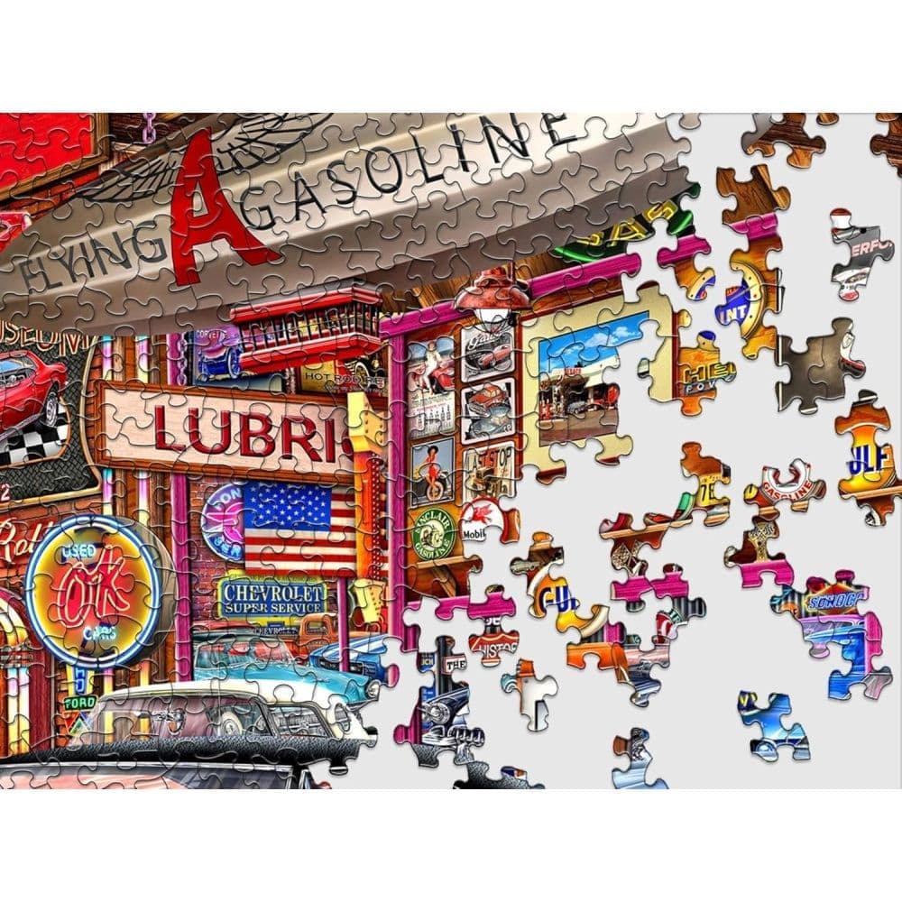 Muscle Car Museum 1000 Piece Puzzle Second Alternate Image