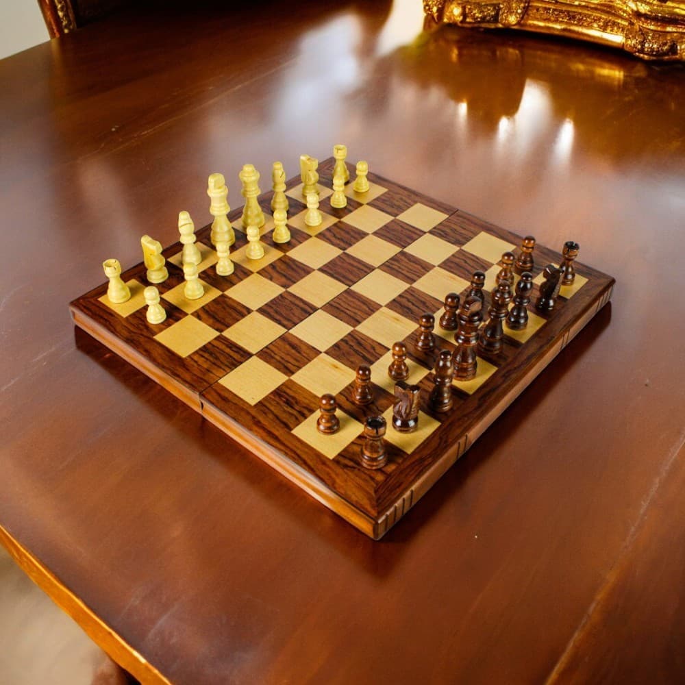 Large Wooden Chess Set Fifth Alternate Image width="1000" height="1000"