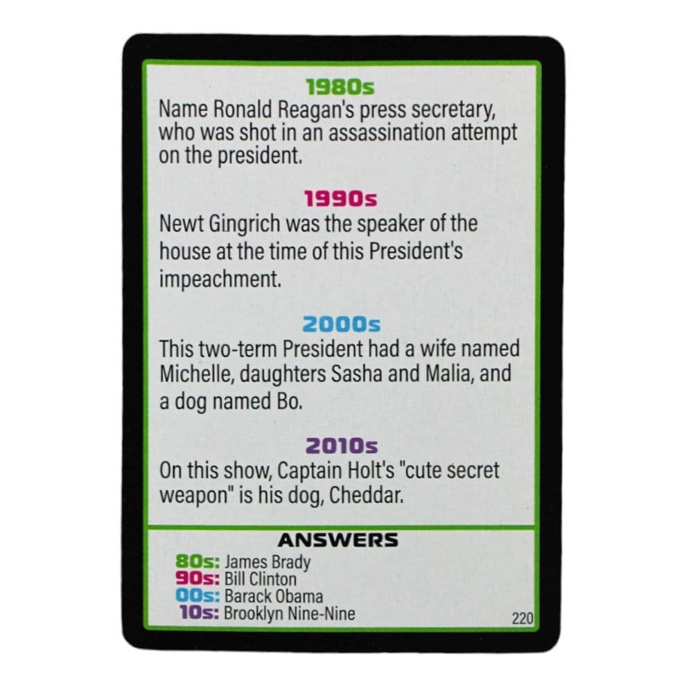 Decades of Trivia Game Fourth Alternate Image