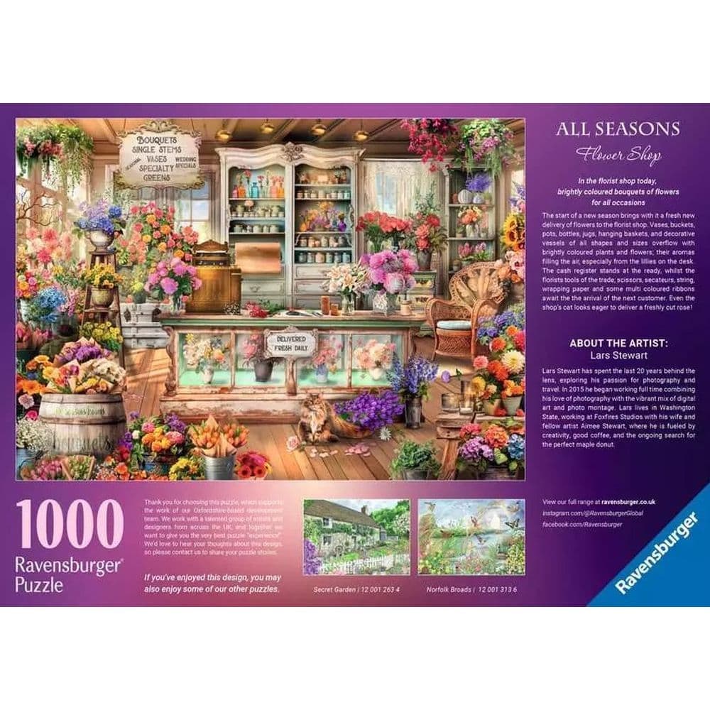 All Seasons Flower Shop 1000 Piece Puzzle Second Alternate Image