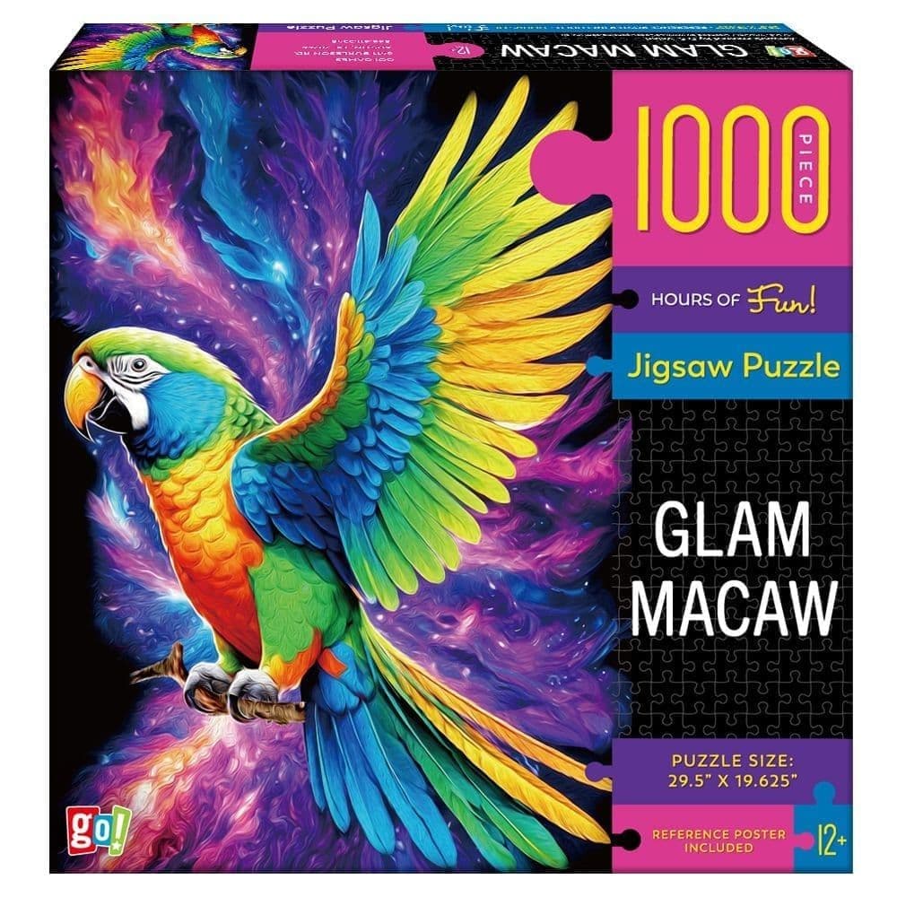 Lococo Glam Macaw 1000 Piece Puzzle Main Product Image