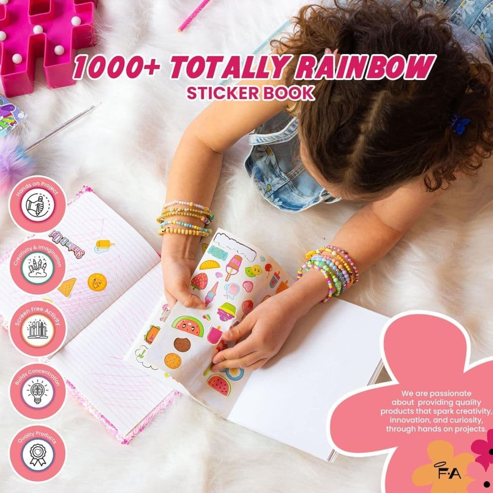 1000 plus Rainbow Super Colorful Stickers Third Alternate Image