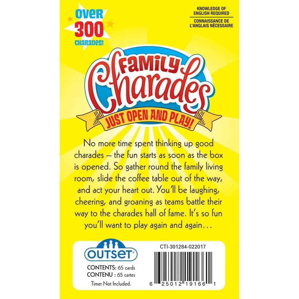 Family Charades Card Game First Alternate Image