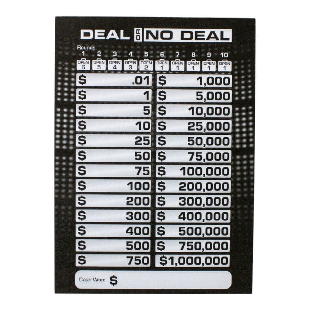 Deal or No Deal Jumbo Card Game Fourth Alternate Image