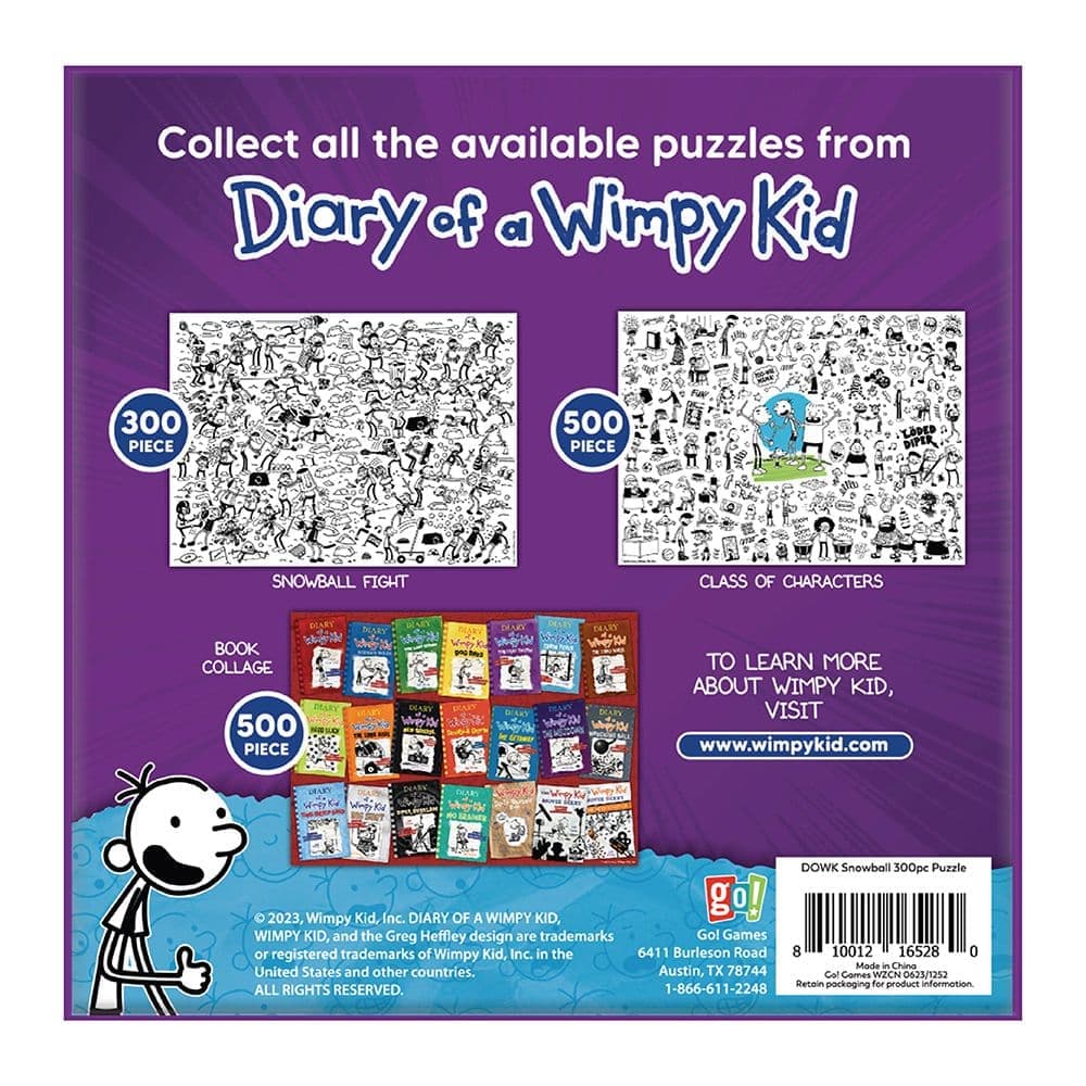 Diary of a Wimpy Kid Snowball 300 Piece Puzzle Second Alternate Image