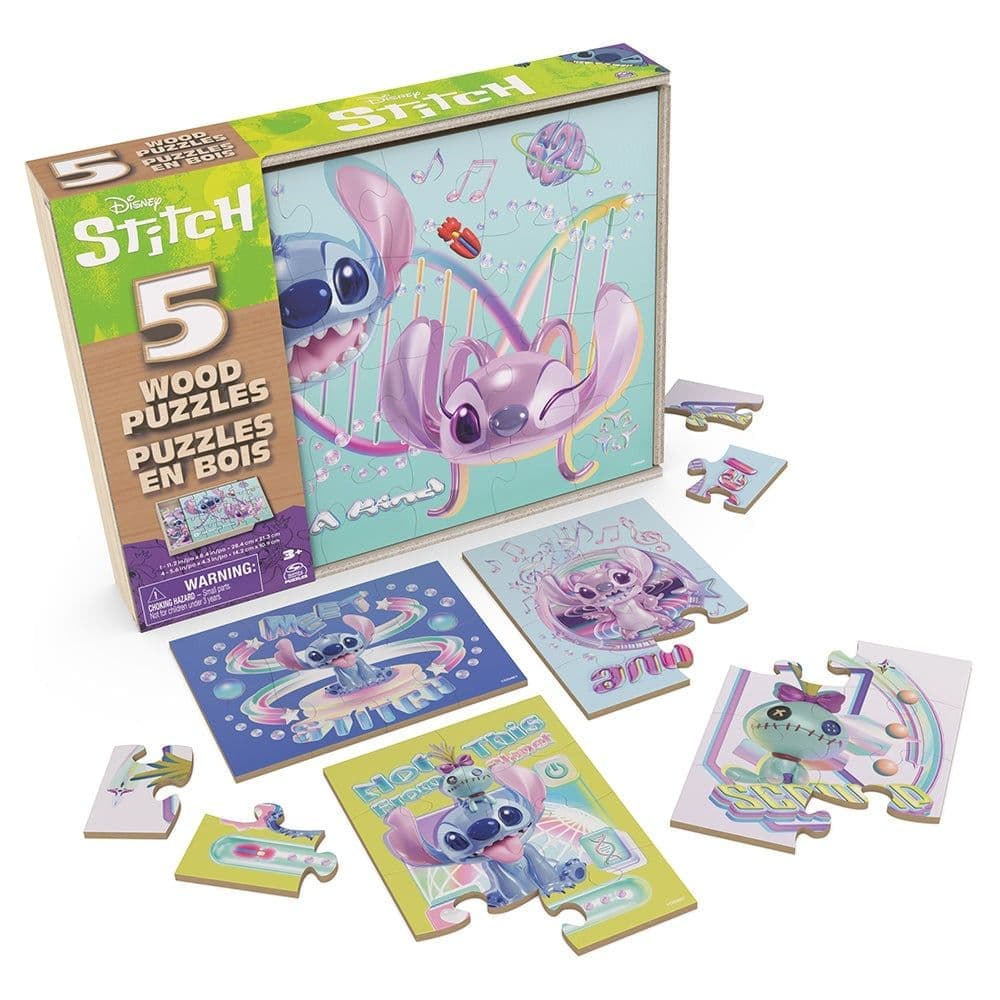 Stitch 5 Pack Wood Puzzle First Alternate Image