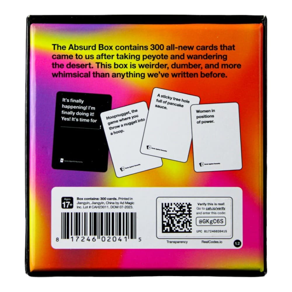 Cards Against Humanity: Absurd Box (300 Card Expansion) First Alternate Image width="1000" height="1000"