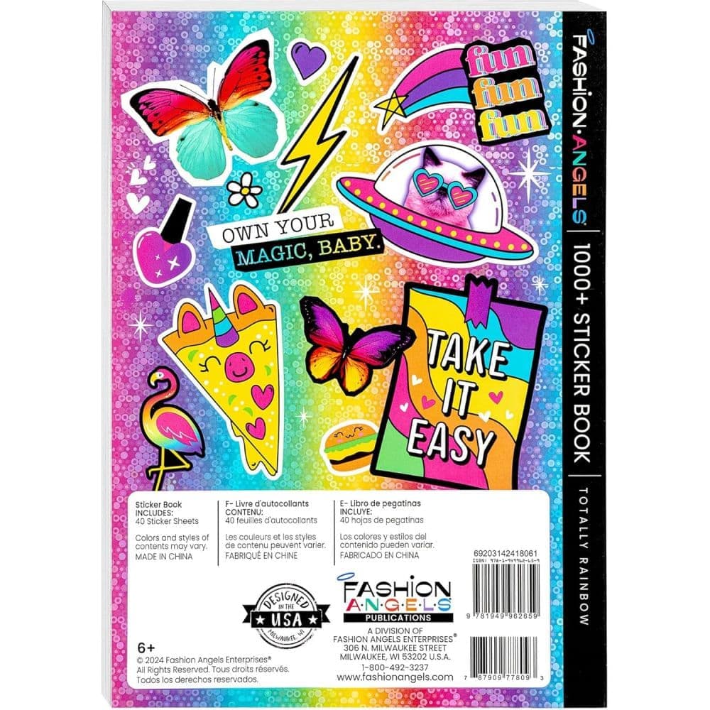 1000 plus Rainbow Super Colorful Stickers Sixth Alternate Image