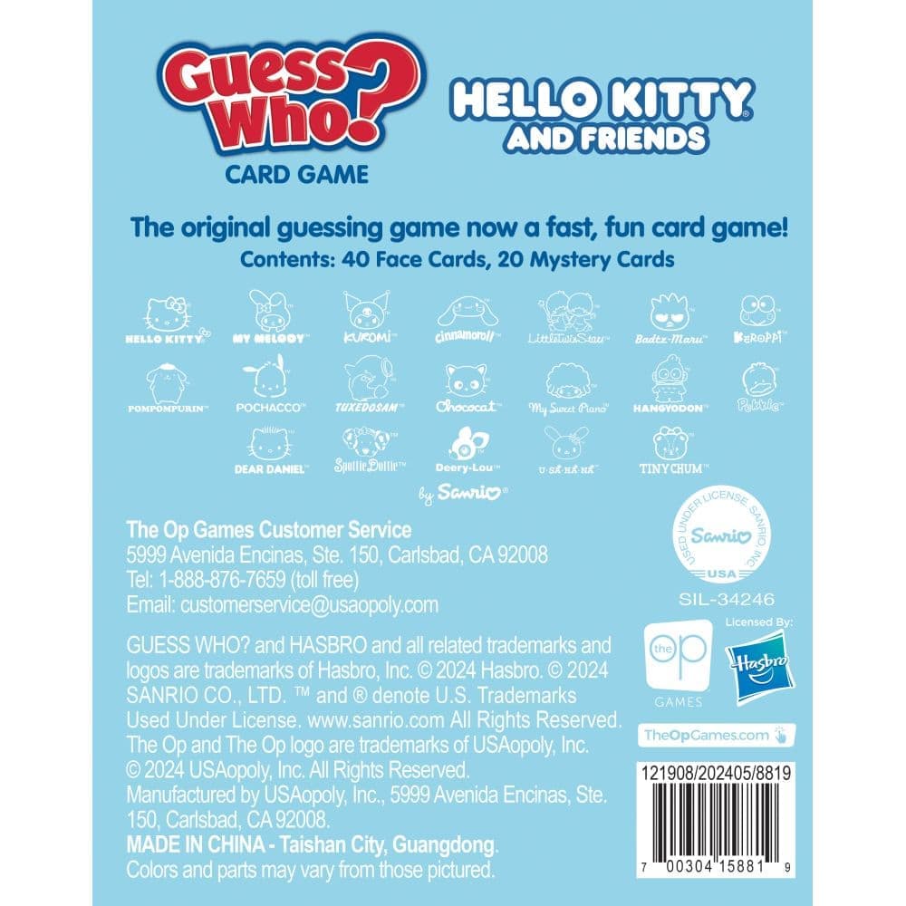 Guess Who Hello Kitty and Friends First Alternate Image