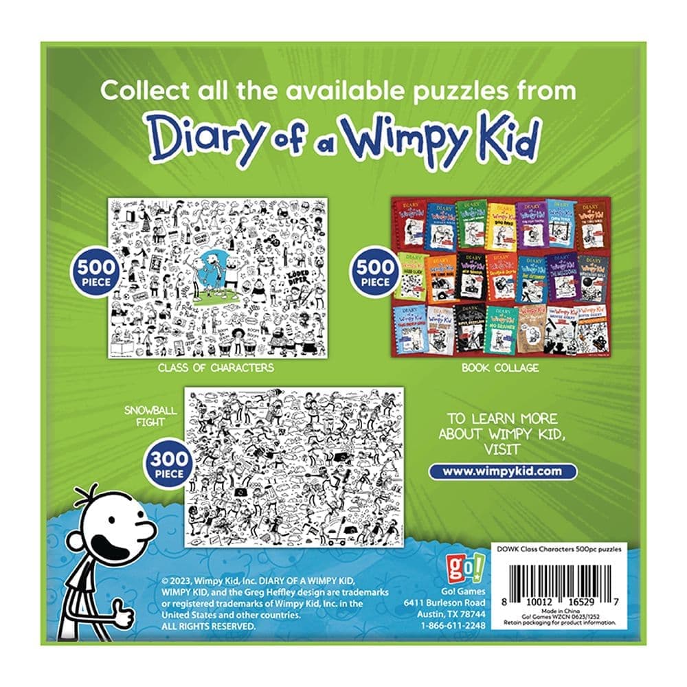 Diary of a Wimpy Kid Class Characters 500 Piece Puzzle Second Alternate Image