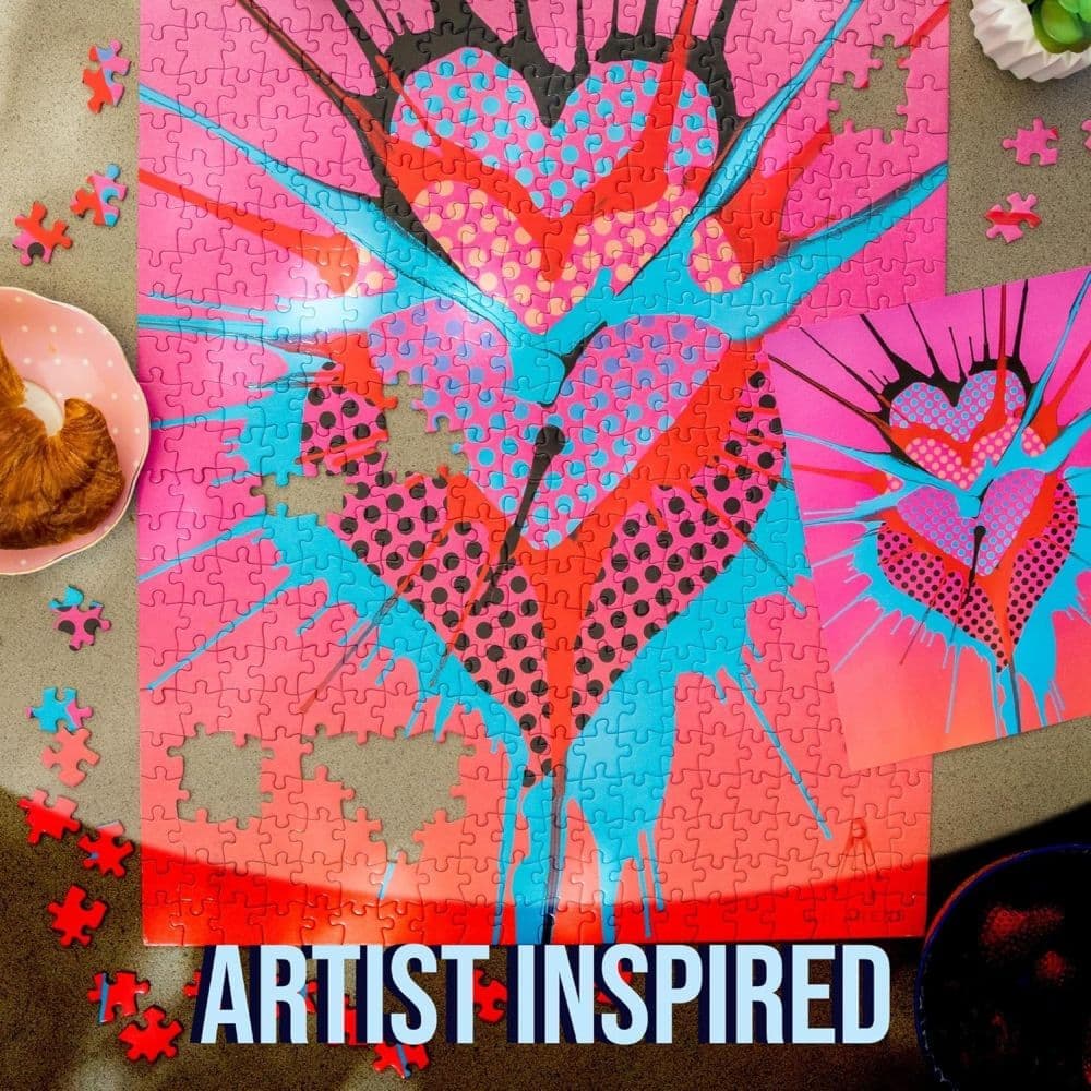 Triple Hearts 500 Piece Puzzle Fourth Alternate Image