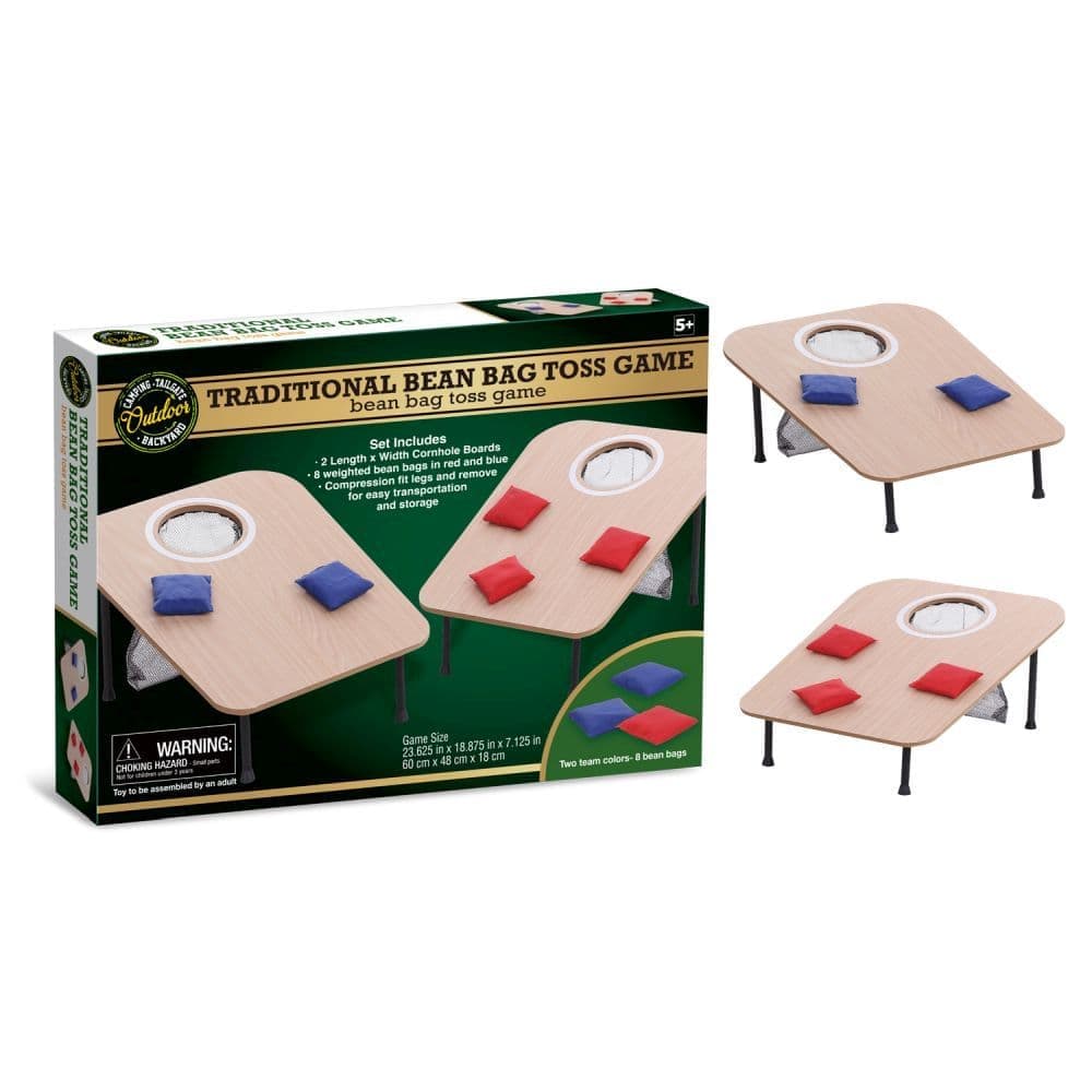 Traditional Wooden Bean Bag Toss Game Main Image