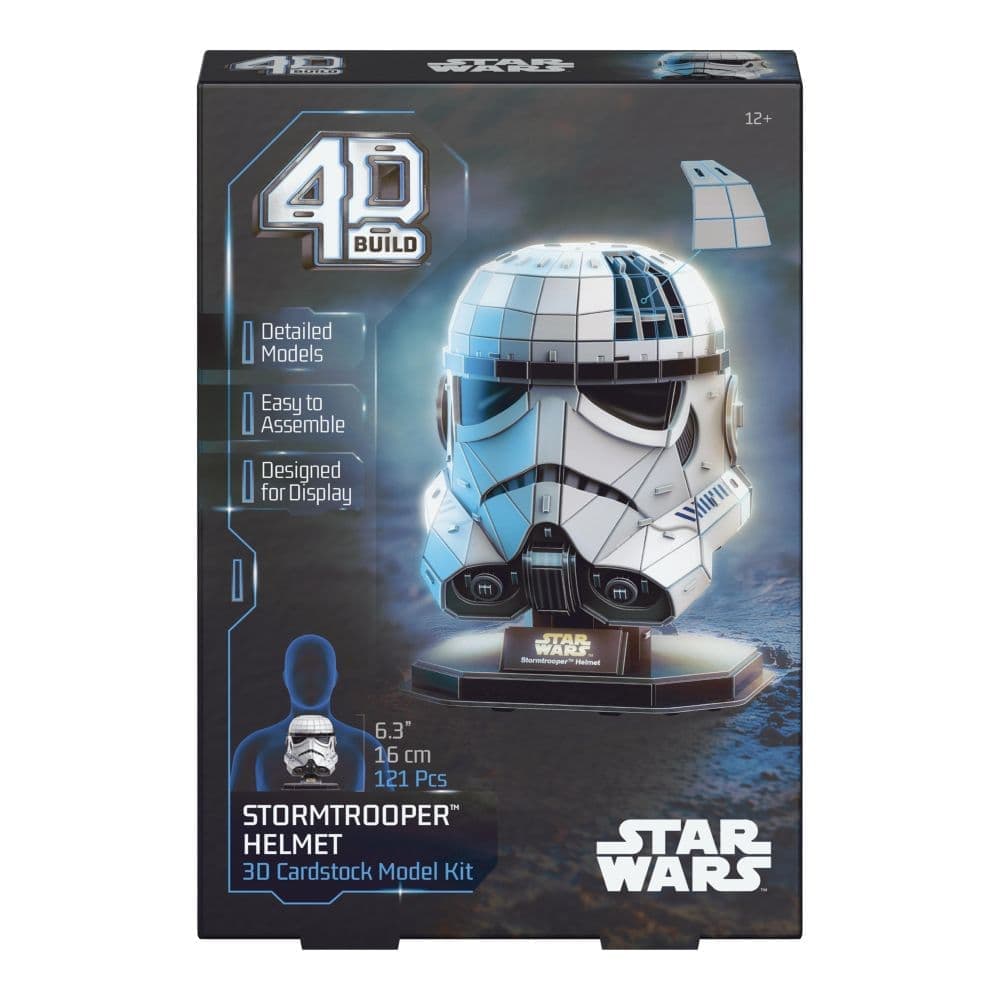4D Star Wars Stormtrooper Helmet with Stand Eighth  Alternate Image