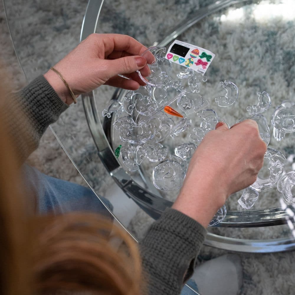 3D Hedgehog Pink Crystal Puzzle Second Alternate Image