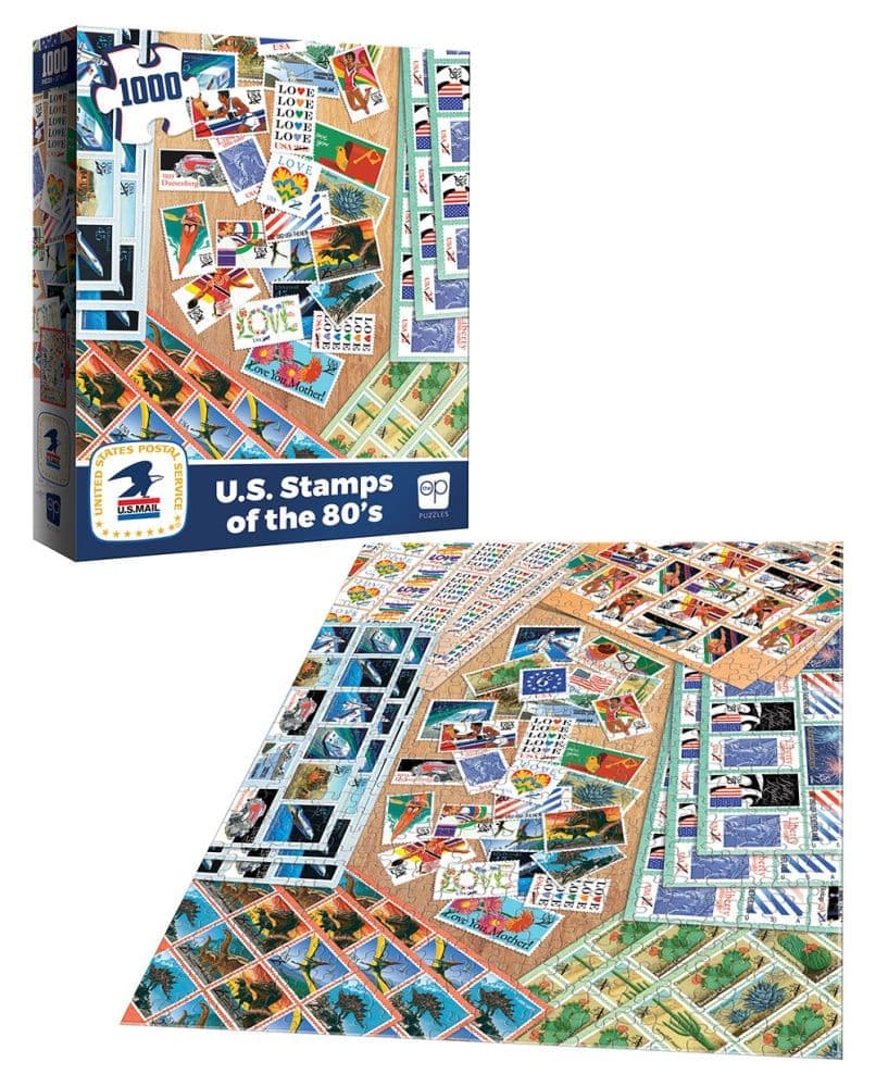 United States Post Office U.S. Stamps of the 80s 1000 Piece Puzzle Alt2