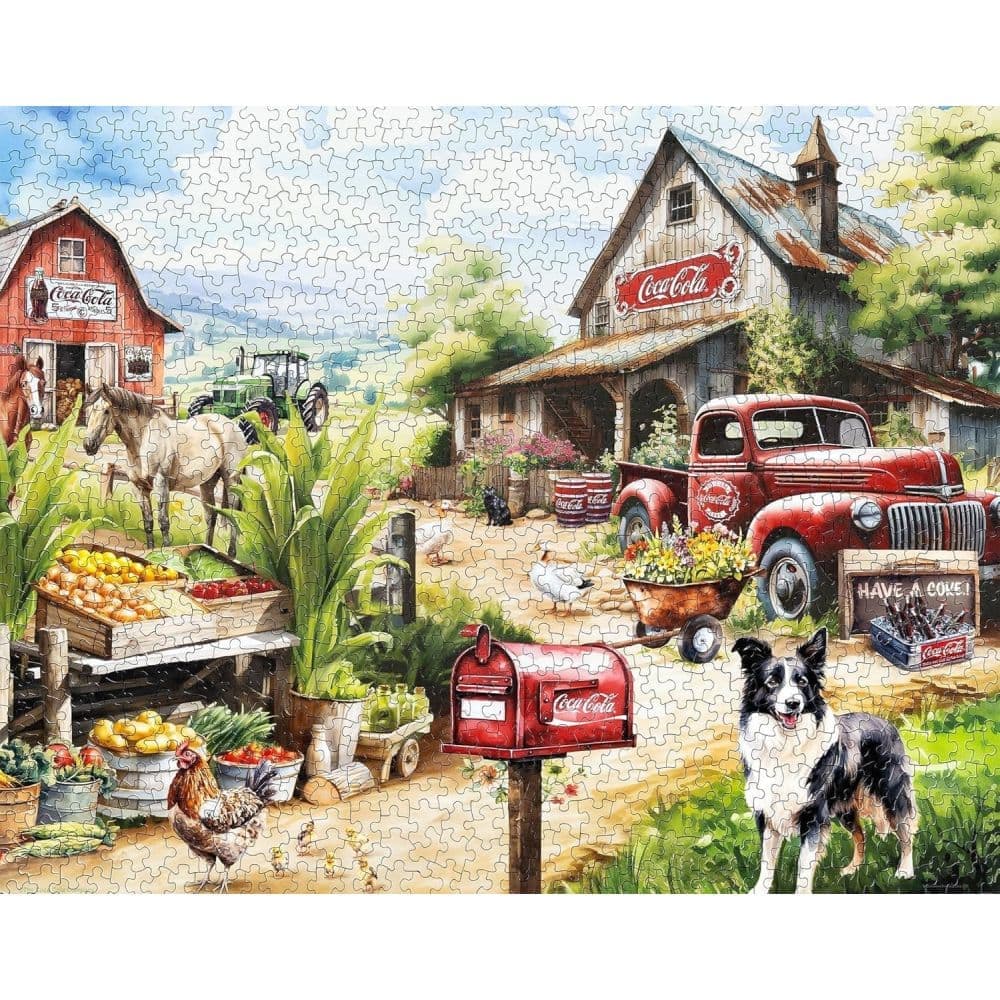 Coca Cola Country Side Market 1000 Piece Puzzle First Alternate Image
