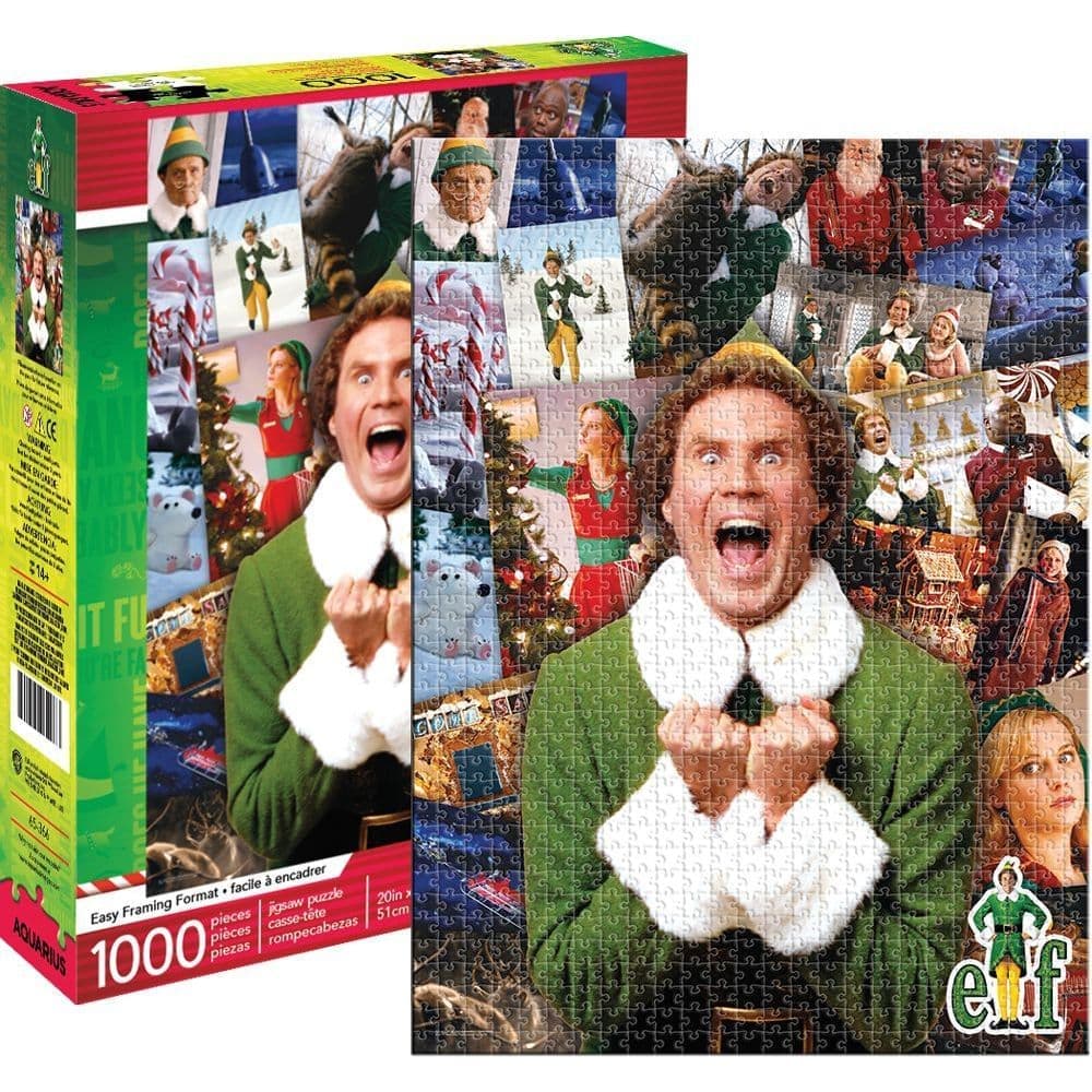 Elf Collage Christmas 1000 Piece Puzzle First Alternate Image width="1000" height="1000"
