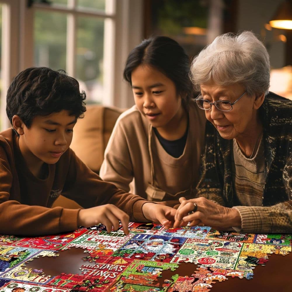 Christmas Calendar 1000pc Puzzle Fourth Alternate Image