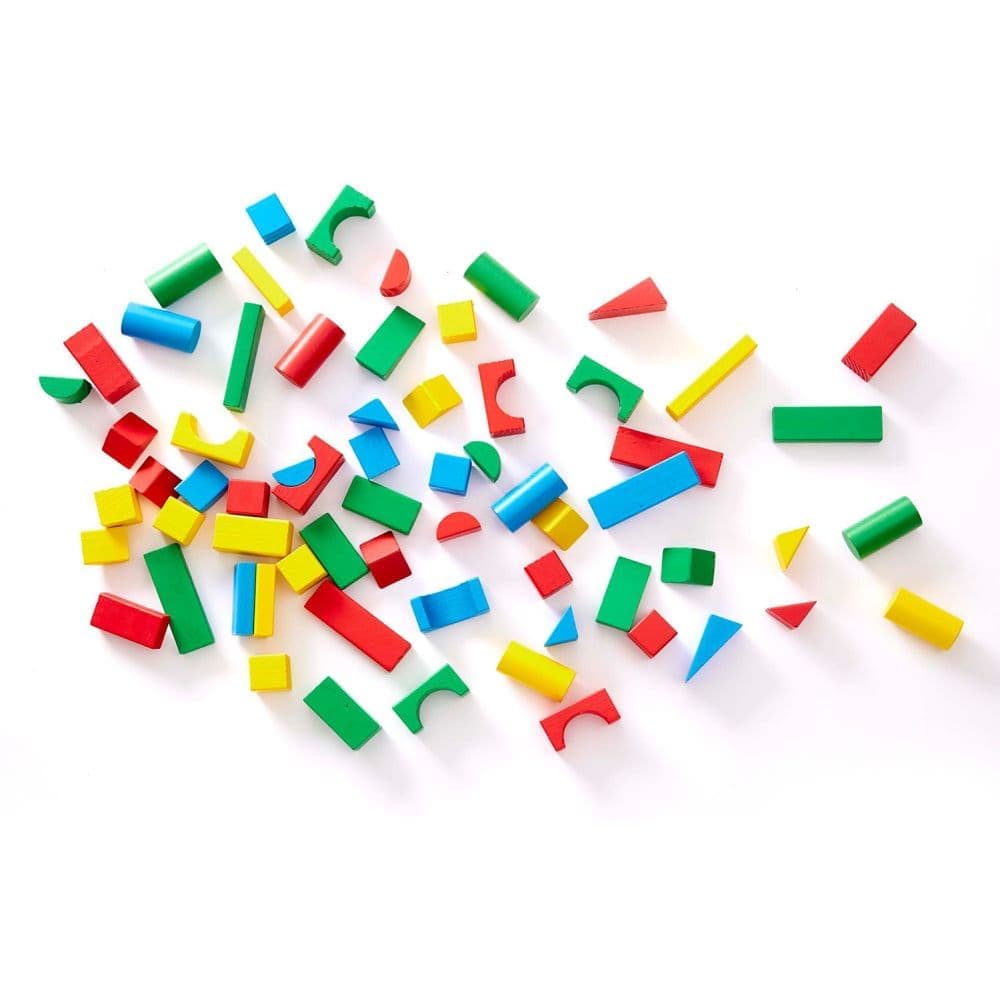 Colorful 100 Piece Wood Block Set Seventh Alternate Image