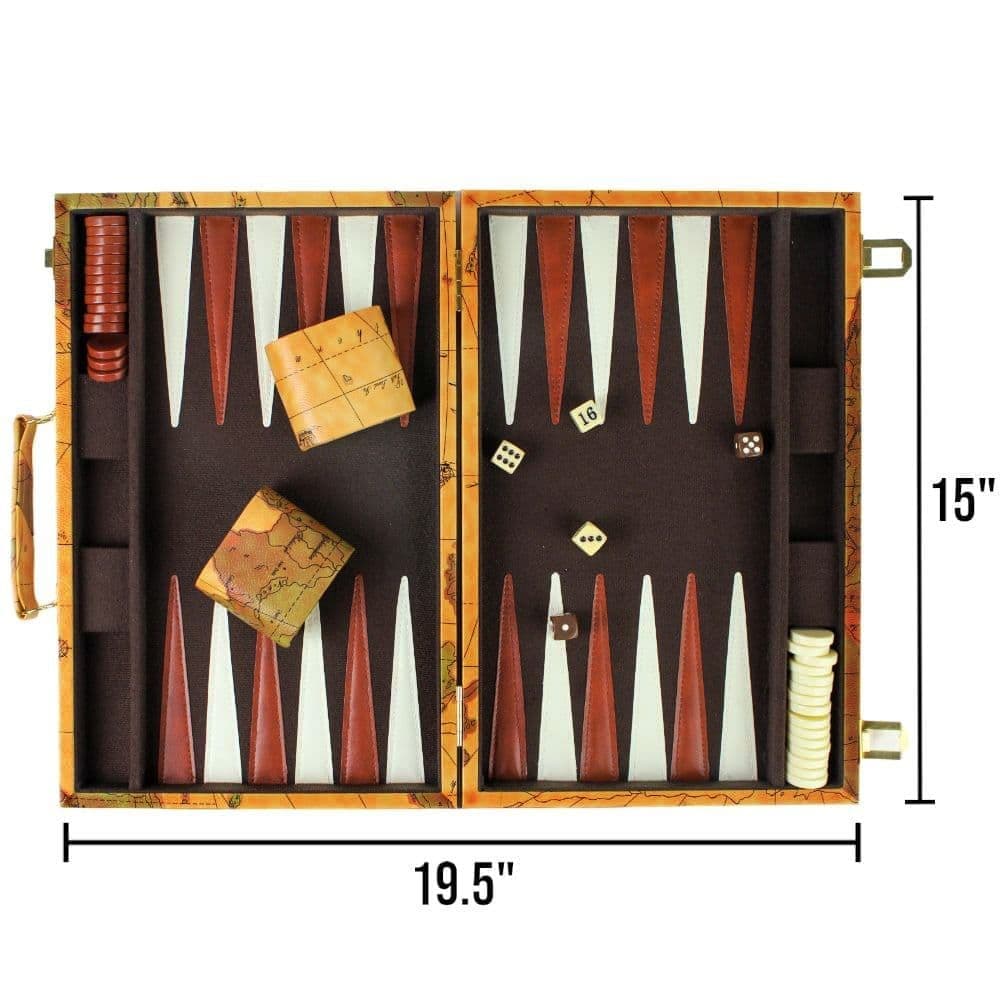 Deluxe Backgammon Attache Set Third Alternate  Image width="1000" height="1000"