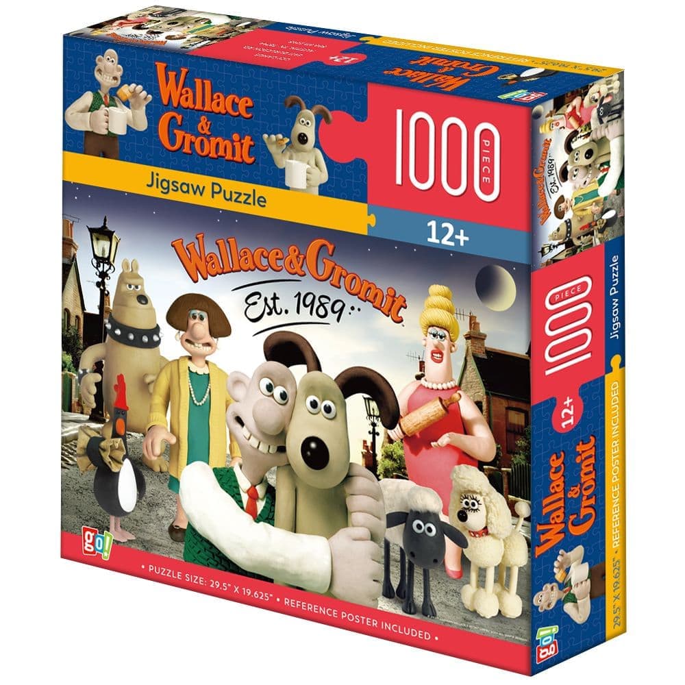 Wallace And Gromit 1000 Piece Puzzle Second Alternate Image width="1000" height="1000"